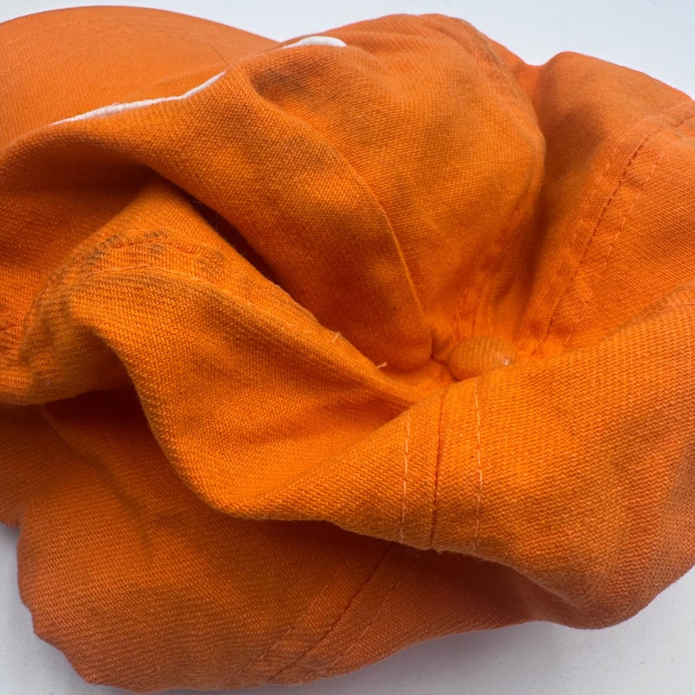 Deus Ex Machina Orange Snapback Hat Motorcycle Parts & Service Logo Cap - Picture 8 of 8